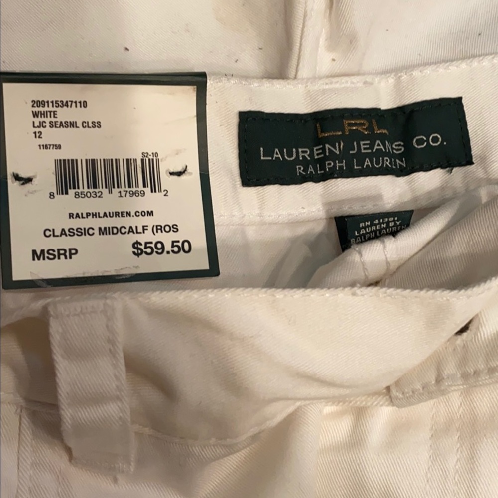 Size 12 classic mid calf LRL  LAUREN JEANS CO
